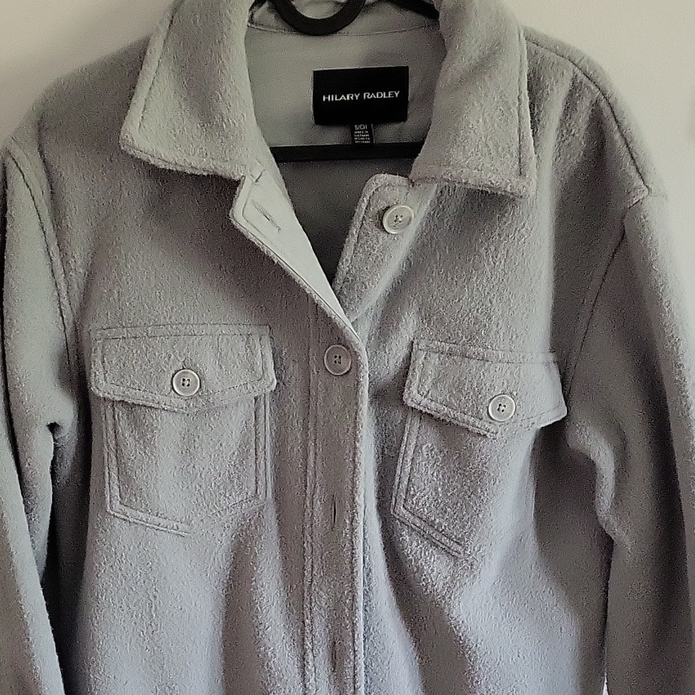 Hilary Radley Women's Light Gray Utility Jacket